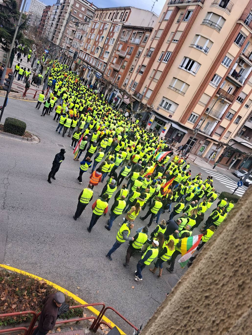 Las imágenes de la protesta en Logroño