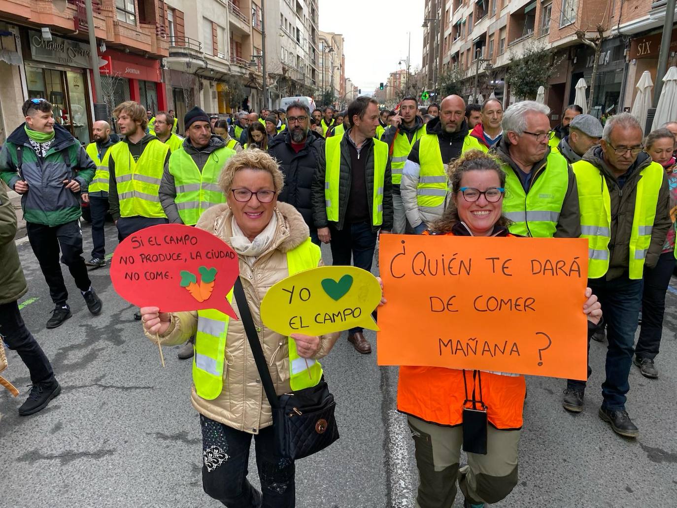 Las imágenes de la protesta en Logroño