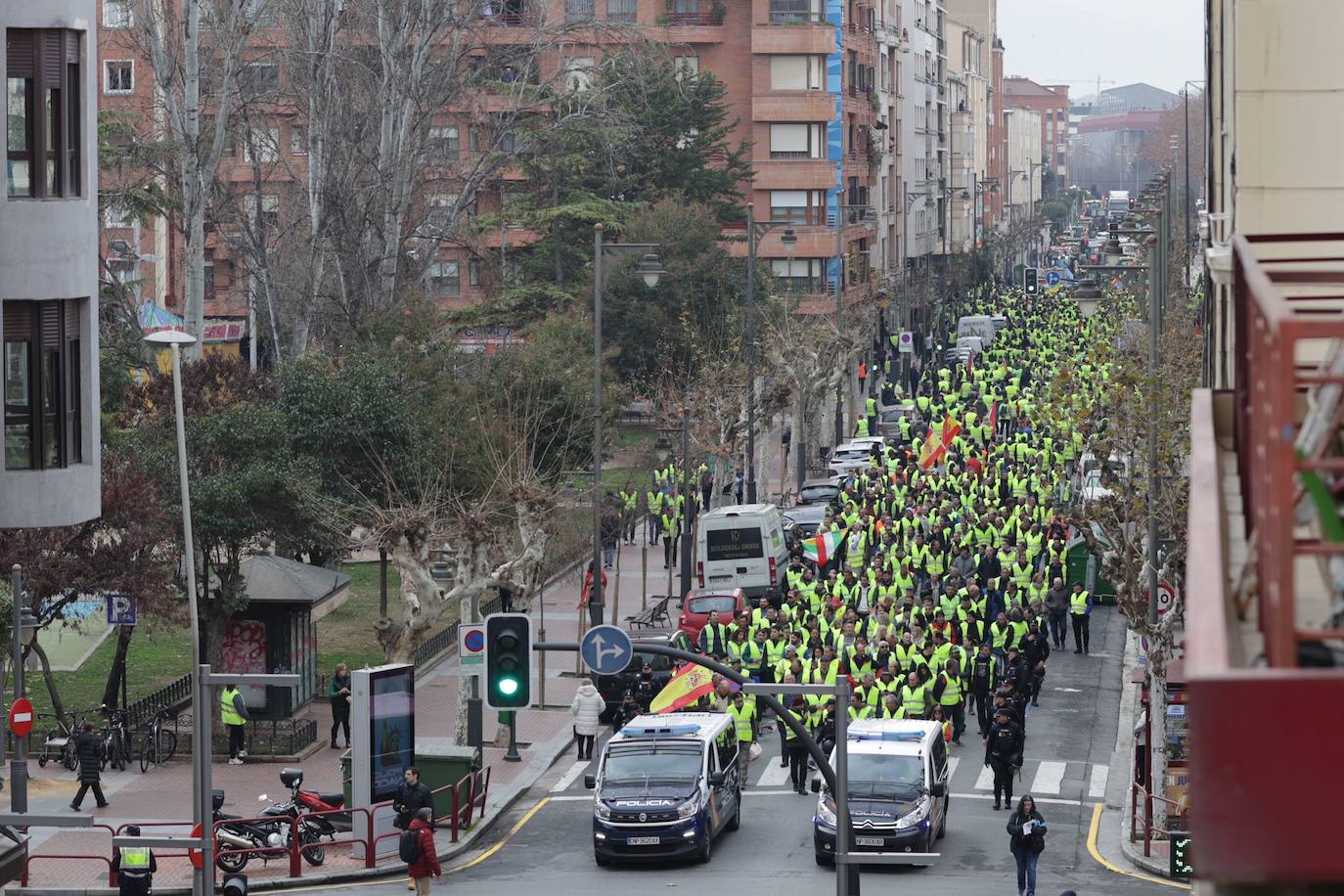 Las imágenes de la protesta en Logroño