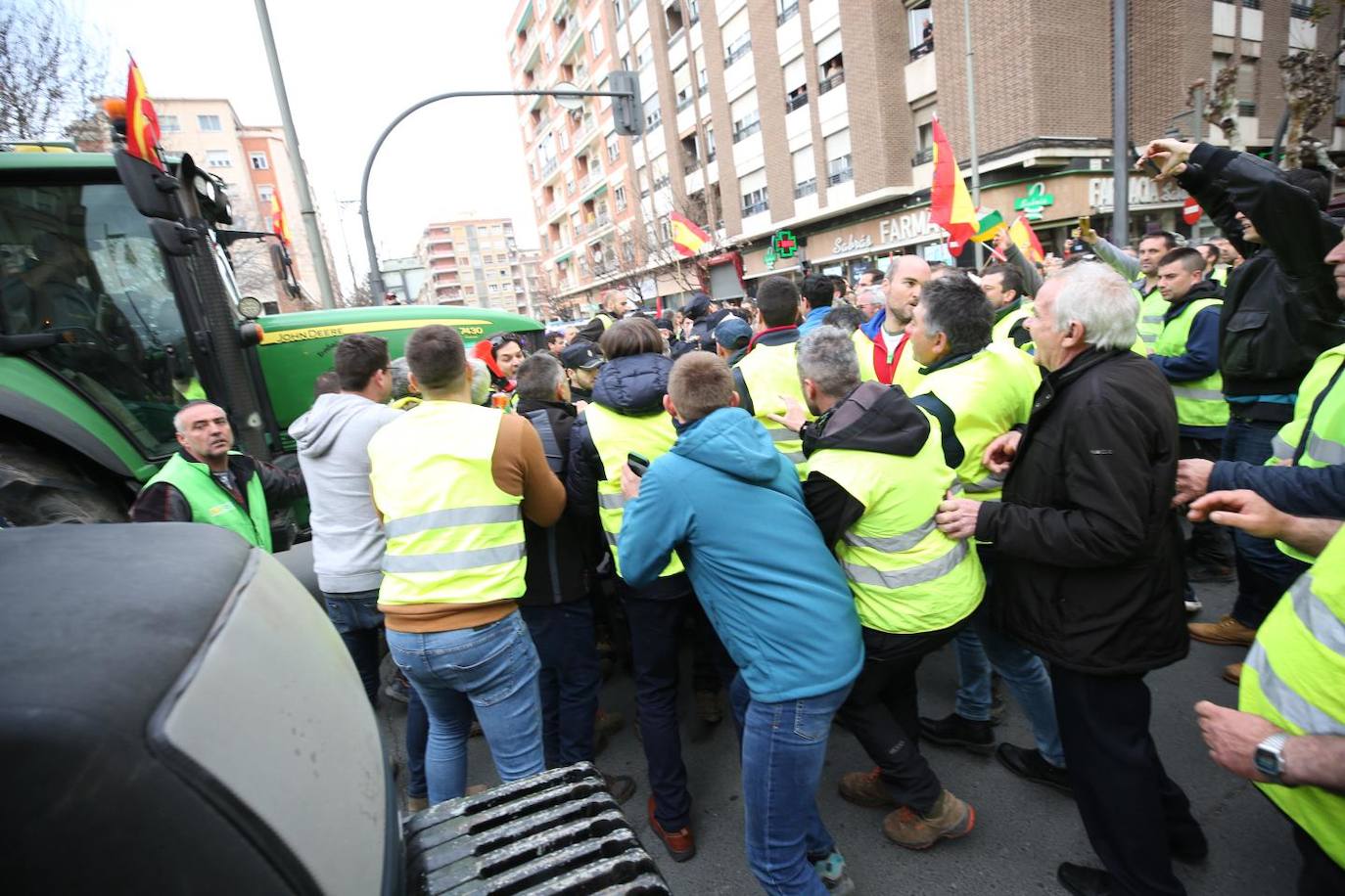 Las imágenes de la protesta en Logroño