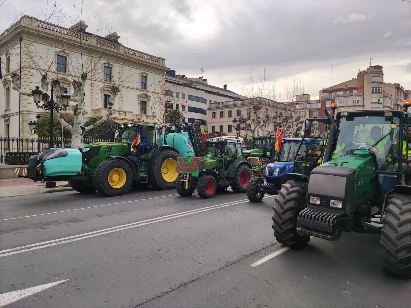 Las imágenes de la protesta en Logroño