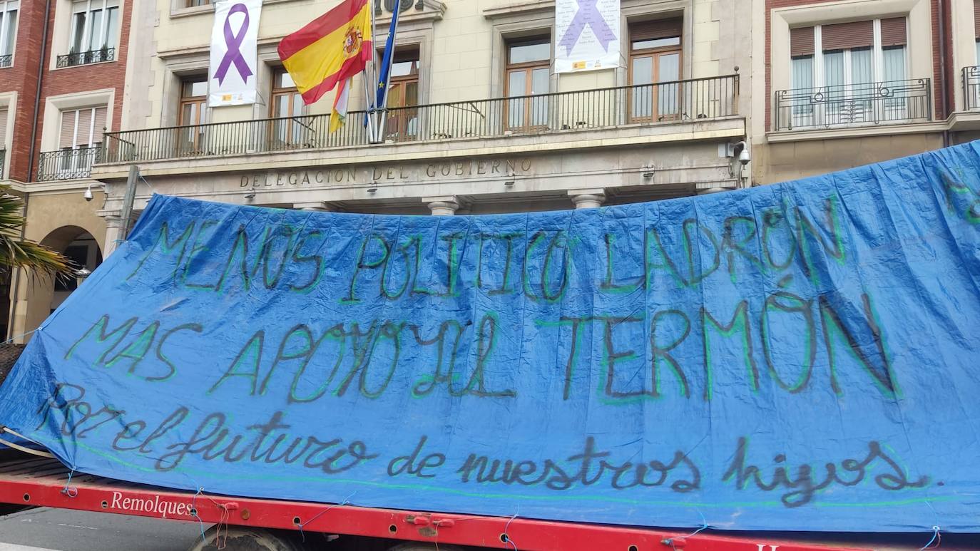 Las imágenes de la protesta en Logroño