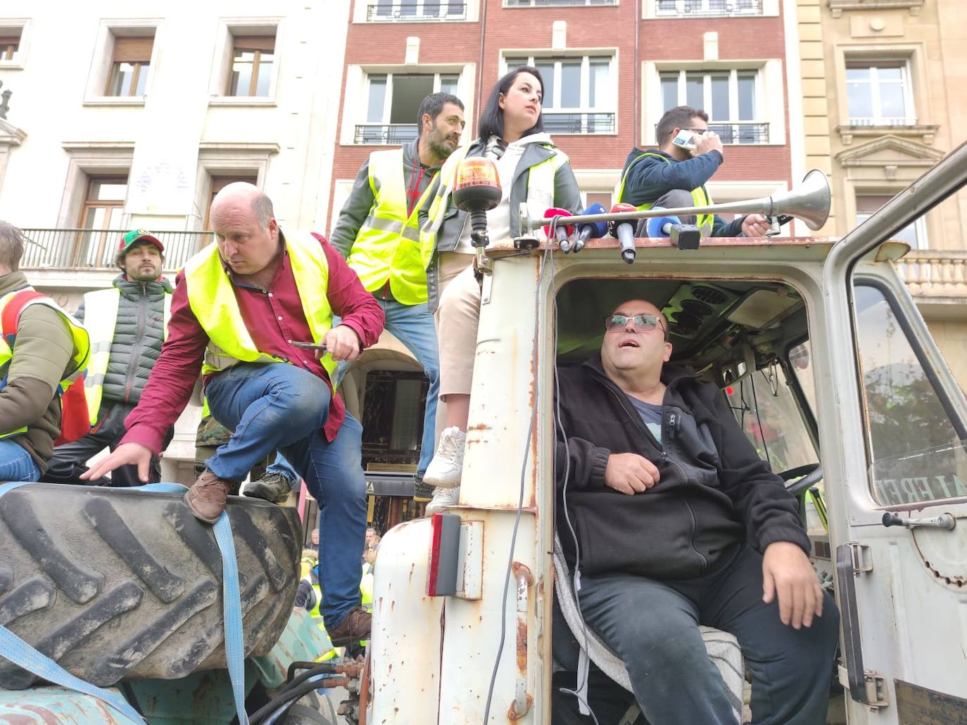 Las imágenes de la protesta en Logroño