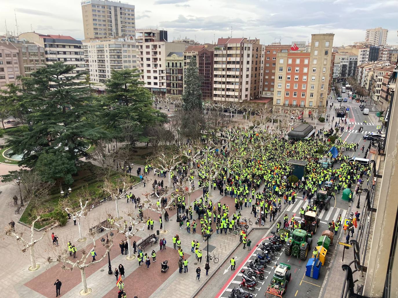 Las imágenes de la protesta en Logroño