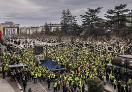 En directo, las protestas de los agricultores riojanos