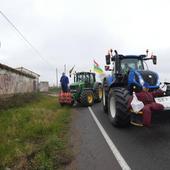 Los tractores salieron a la calle en Haro