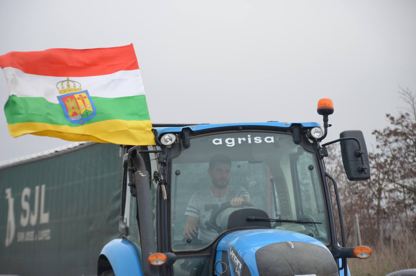 La tractorada en Calahorra de esta cuarta jornada, en imágenes