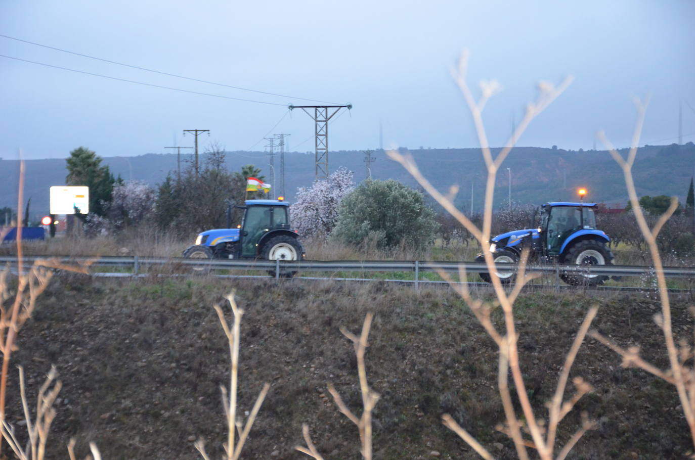 La tractorada en Calahorra de esta cuarta jornada, en imágenes