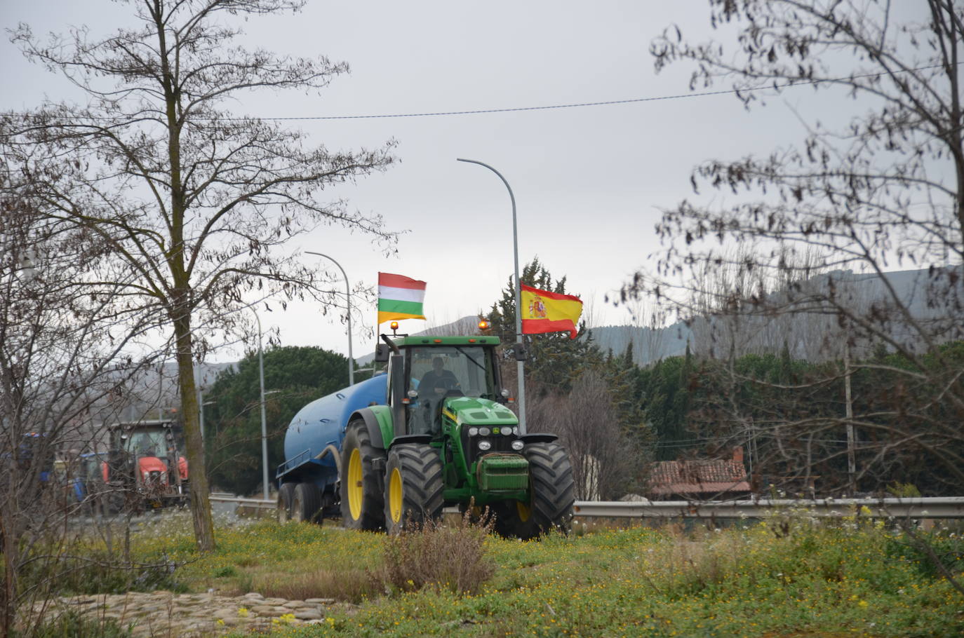 La tractorada en Calahorra de esta cuarta jornada, en imágenes