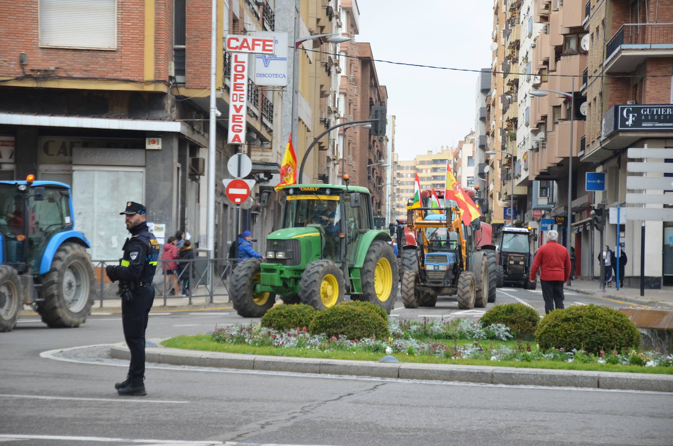 La tractorada en Calahorra de esta cuarta jornada, en imágenes