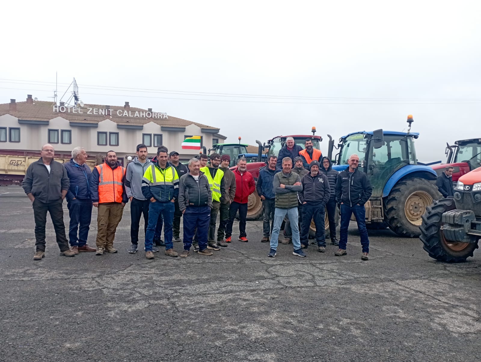 Las imágenes de la protesta agraria en La Rioja este viernes