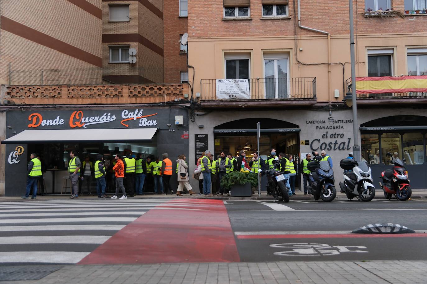 Las imágenes de la protesta agraria en La Rioja este viernes