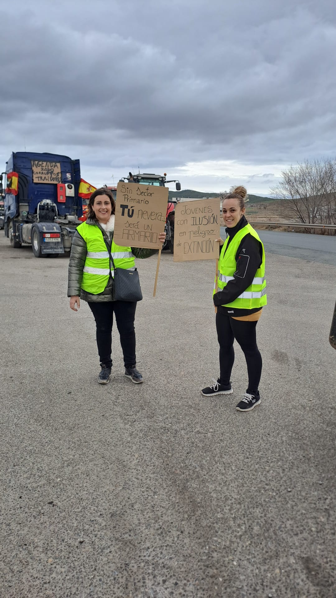 Las imágenes de la protesta agraria en La Rioja este viernes