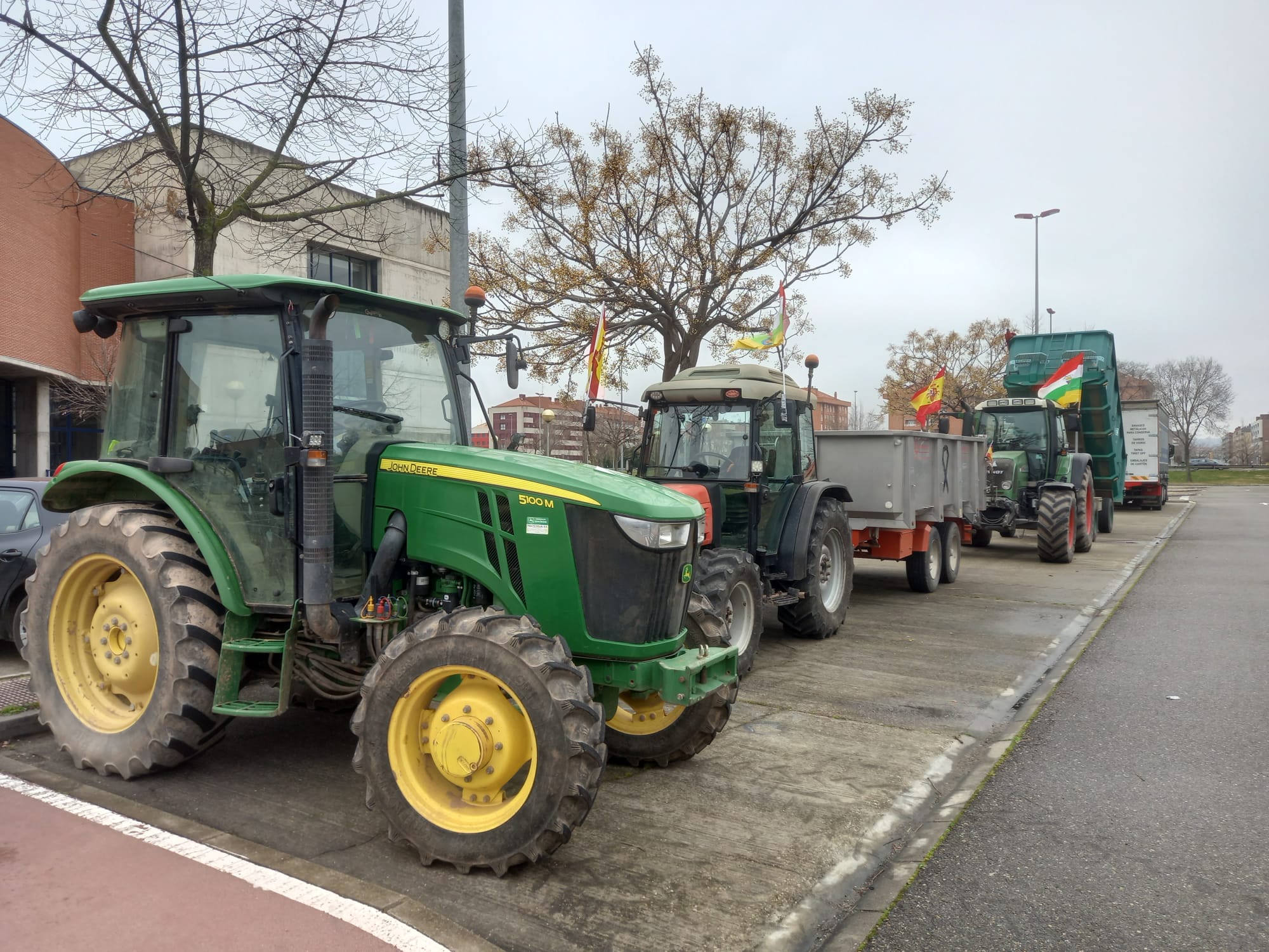 Las imágenes de la protesta agraria en La Rioja este viernes