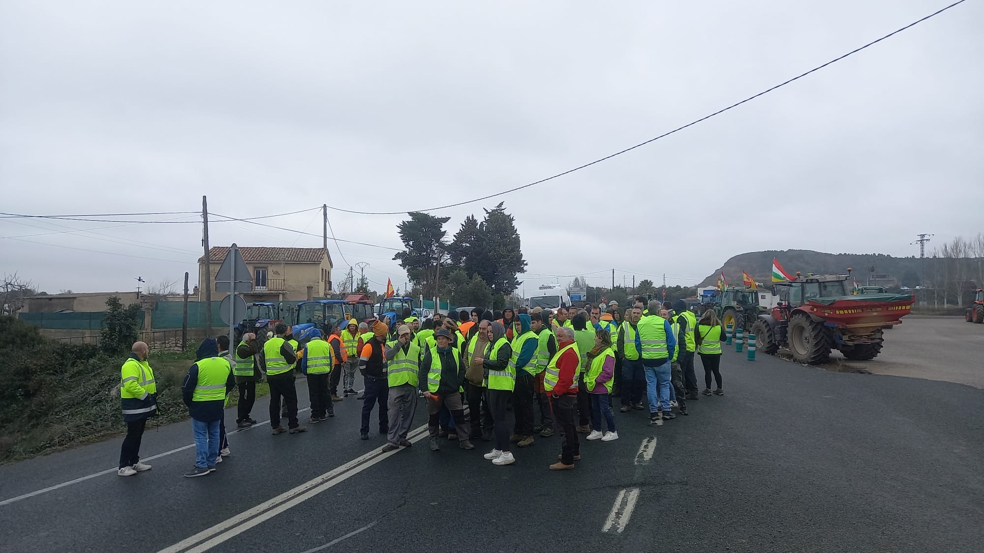 Las imágenes de la protesta agraria en La Rioja este viernes