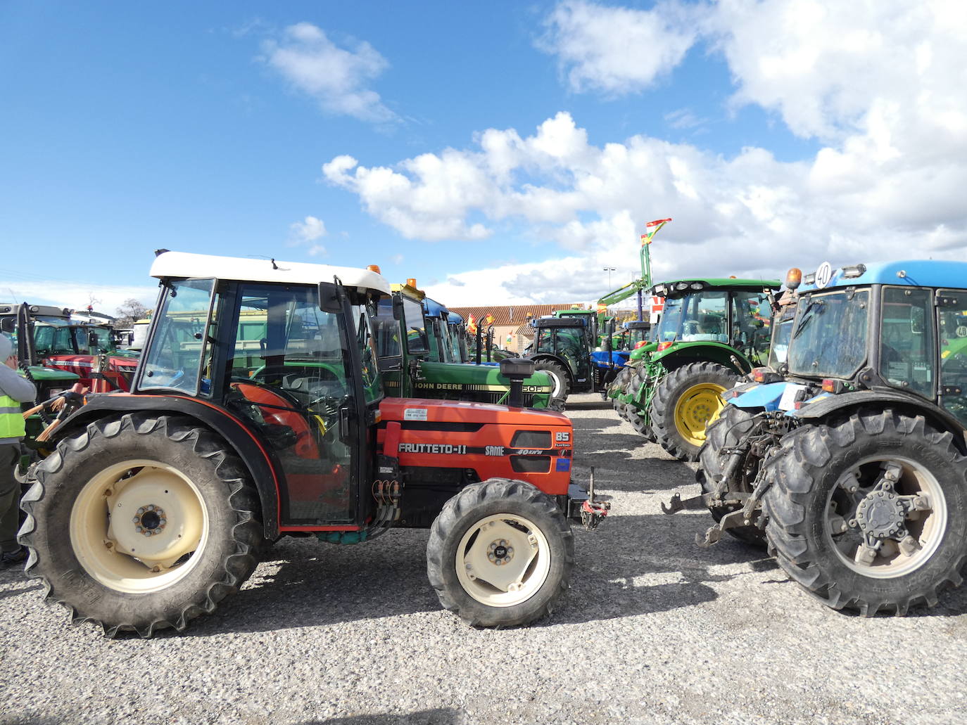 Las imágenes de la tractorada en Briones