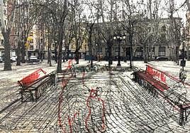 Boceto de una de las actuaciones en la Glorieta.