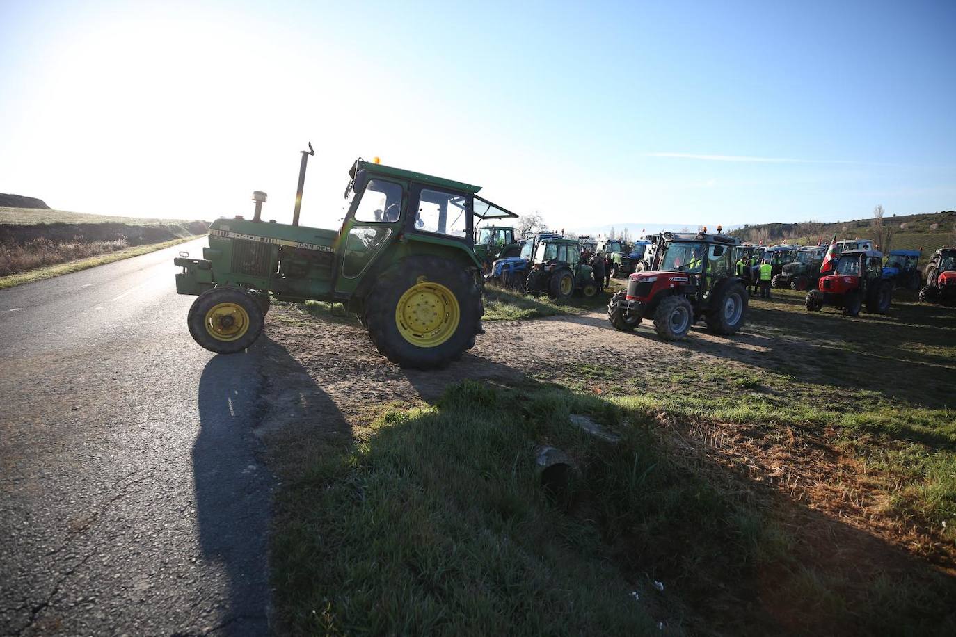 Salida de tractores en Rioja Alavesa