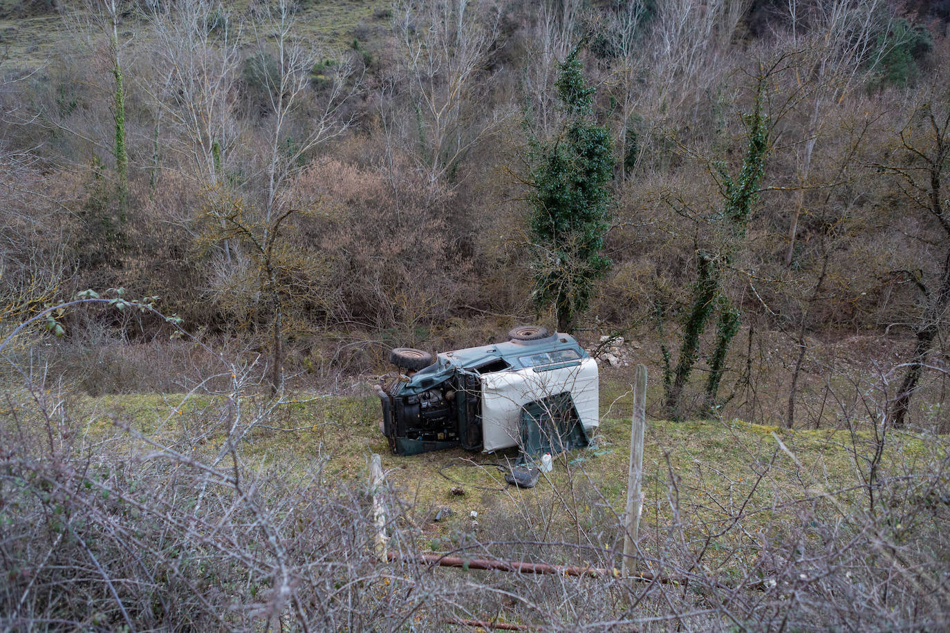 Las imágenes tras el accidente de San Millán