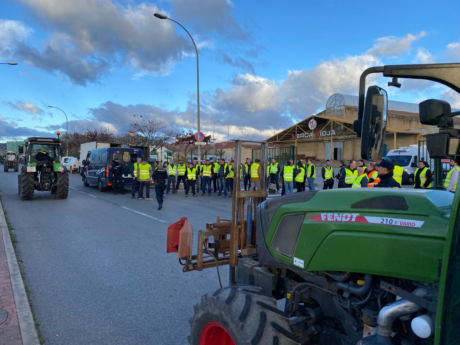 Las imágenes de la tractorada de este lunes