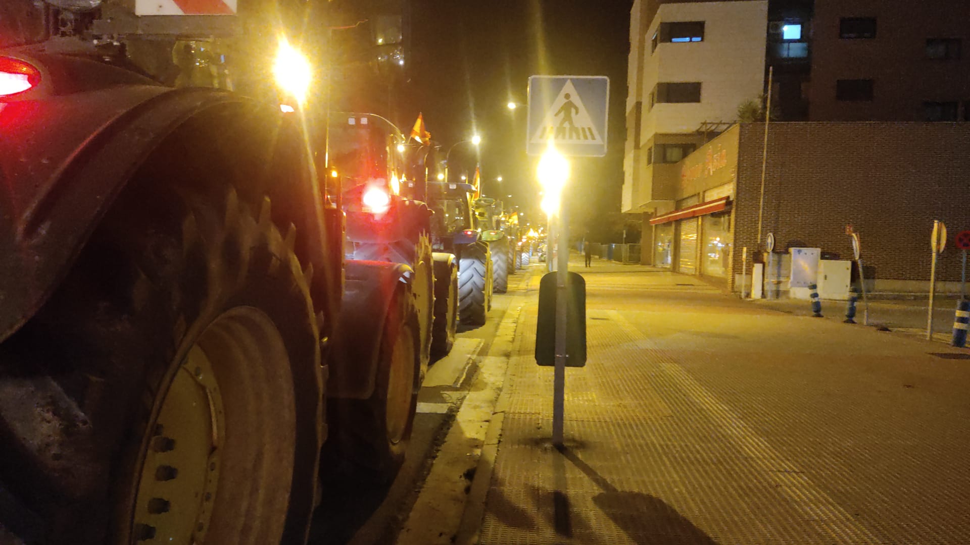 Las imágenes de la tractorada de este lunes