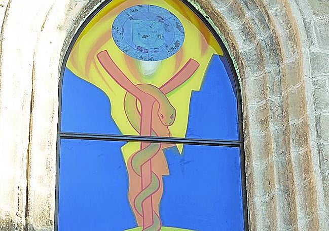 Una vidriera de la catedral.