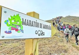 Imagen de una edición anterior de la Maratón de montaña Ogro, en Autol