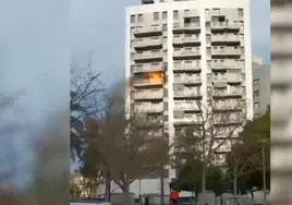 Los vídeos más impactantes del incendio del edificio de Valencia
