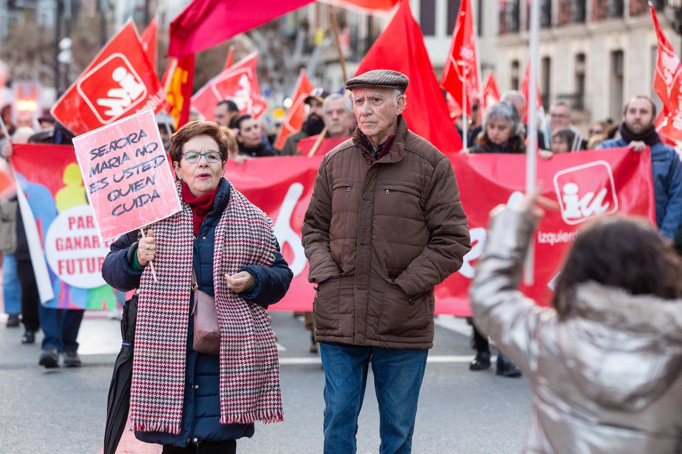 La manifestación contra la amnistía a las residencias, en imágenes