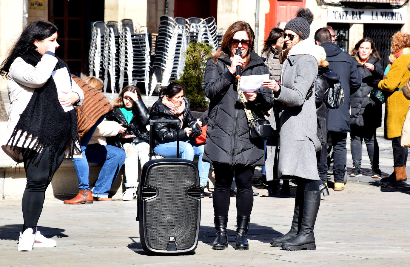 La manifestación silenciosa de ucranianos en La Rioja, en imágenes