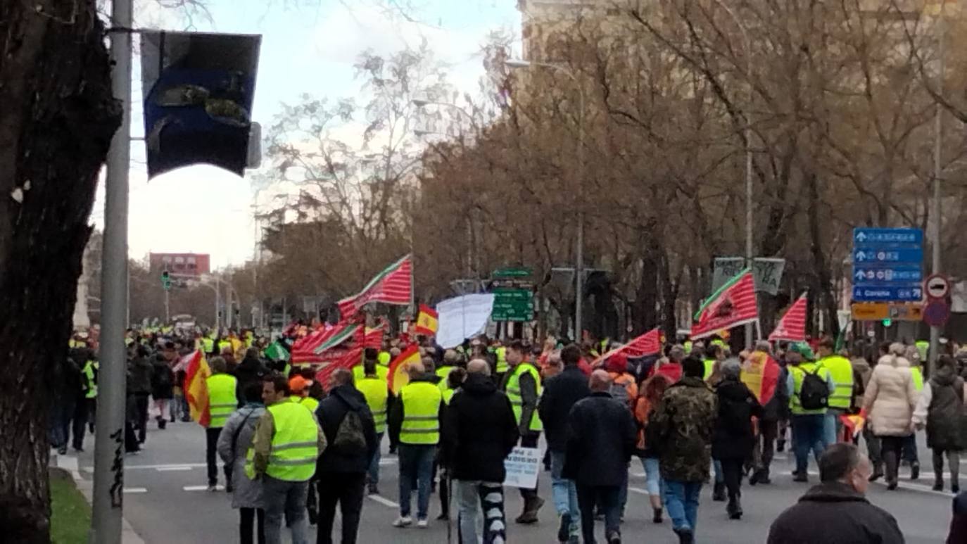 Los agricultores riojanos se manifiestan en Madrid