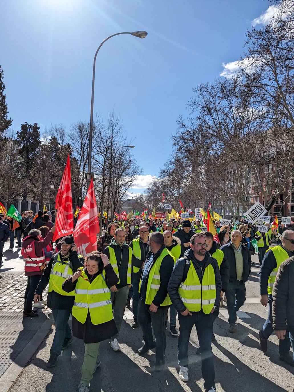 Los agricultores riojanos se manifiestan en Madrid