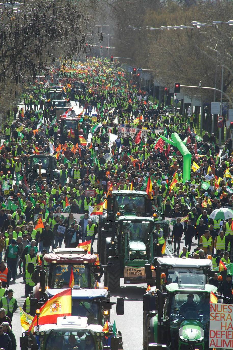 Los agricultores riojanos se manifiestan en Madrid