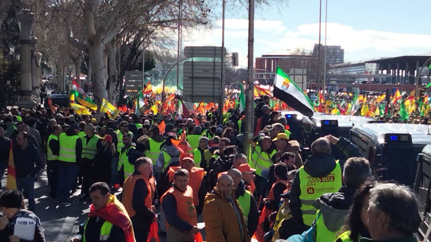 Los agricultores riojanos se manifiestan en Madrid