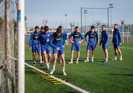 Entrenamiento de la SD Logroñés