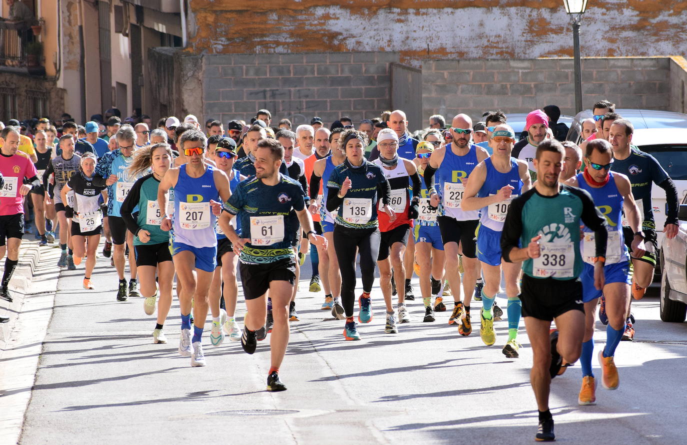 Salida de la última edición de la Media Maratón del Camino, en Nájera.