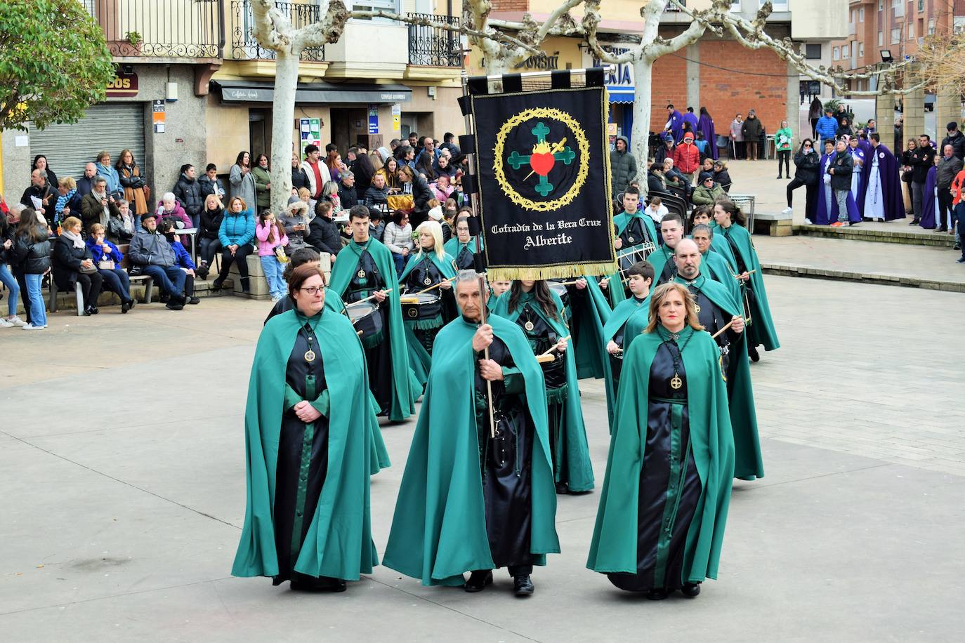 Homenaje a las bandas de las cofradías en Villamediana