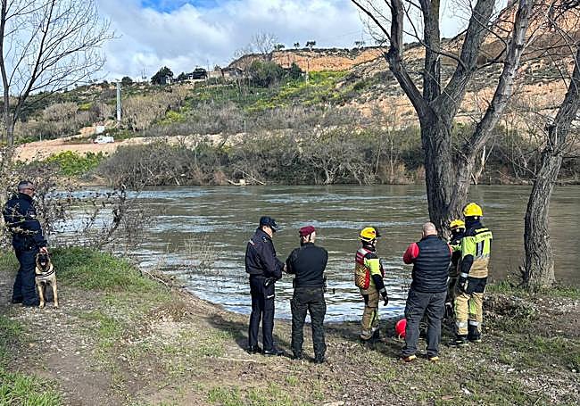 Dispositivo de la Policía Nacional, con las unidades caninas.