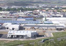 Vista del polígono industrial de La Portalada, en Logroño.