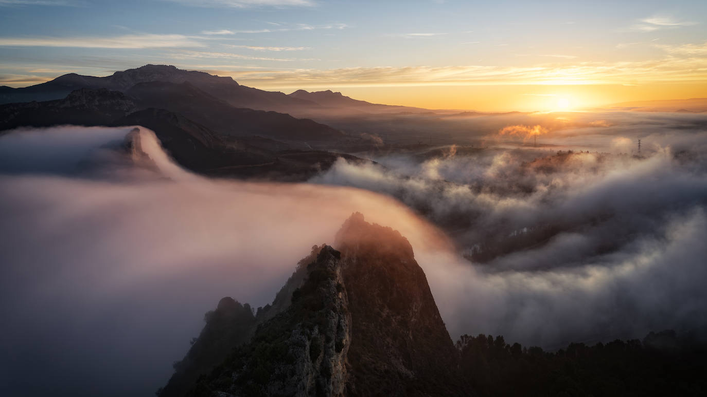 Primer premio de la categoría Paisajes de La Rioja: 'El fluir de las nubes'