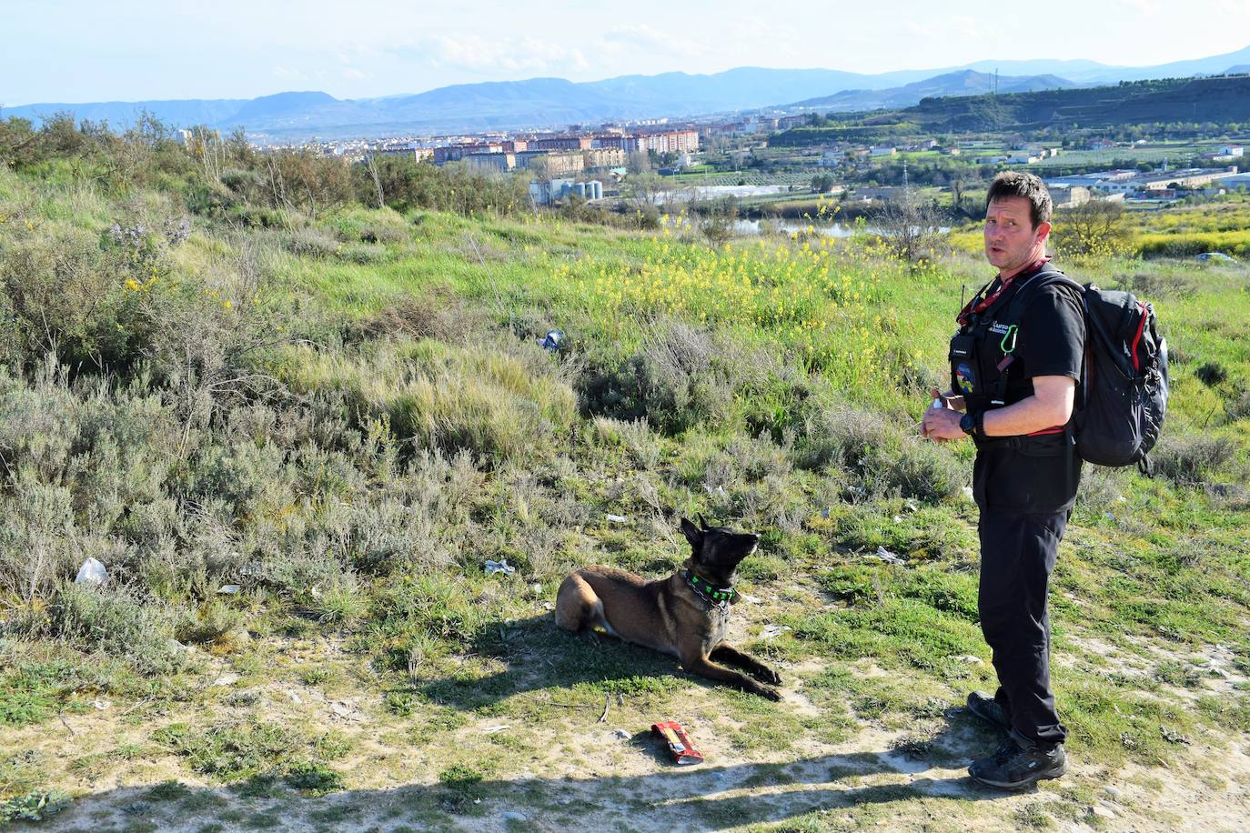 La Unidad Canina de Rescate colabora en la búsqueda de Javier Márquez