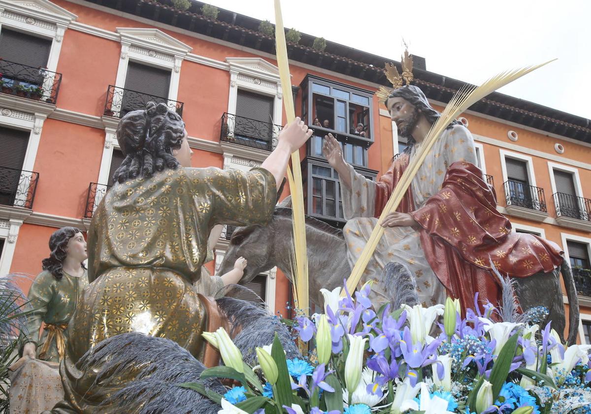 Procesión del Domingo de Ramos en Logroño, en 2023.