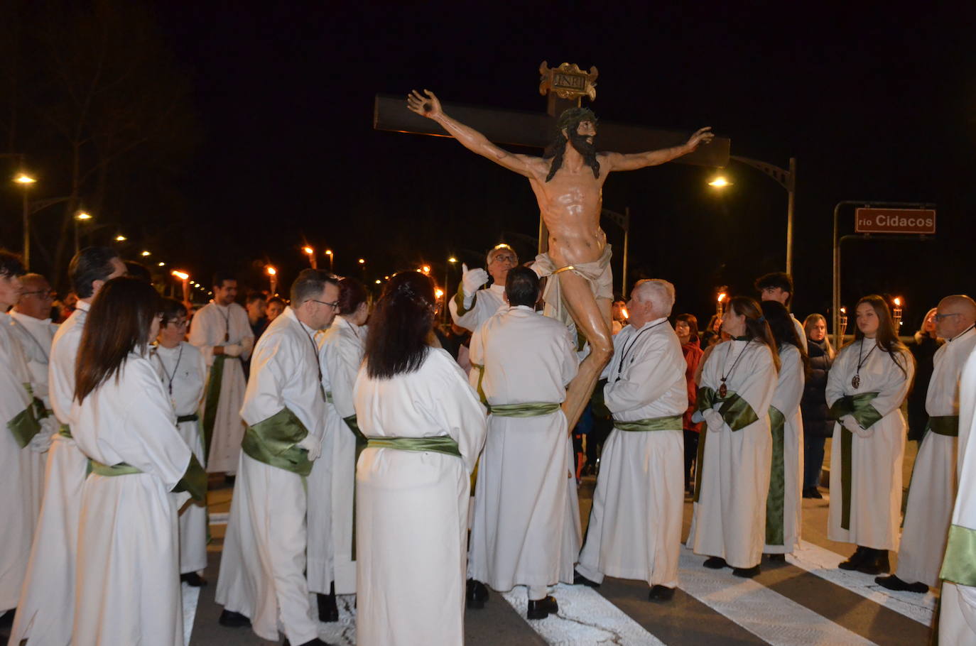 La procesión de antorchas, en imágenes