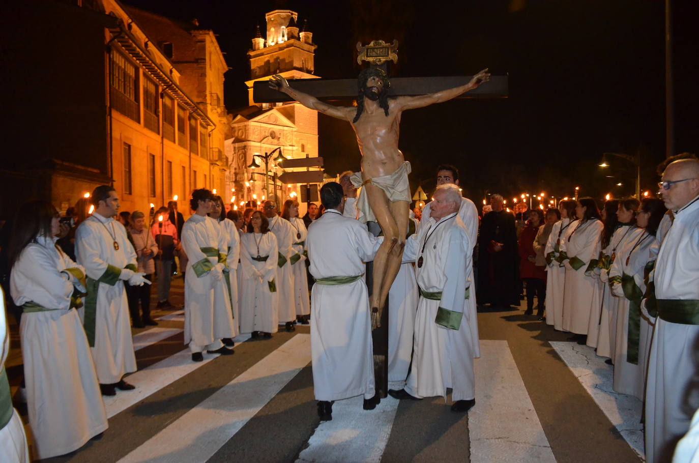 La procesión de antorchas, en imágenes