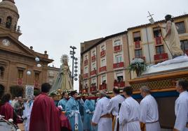 Resurrección bajo la lluvia de Calahorra