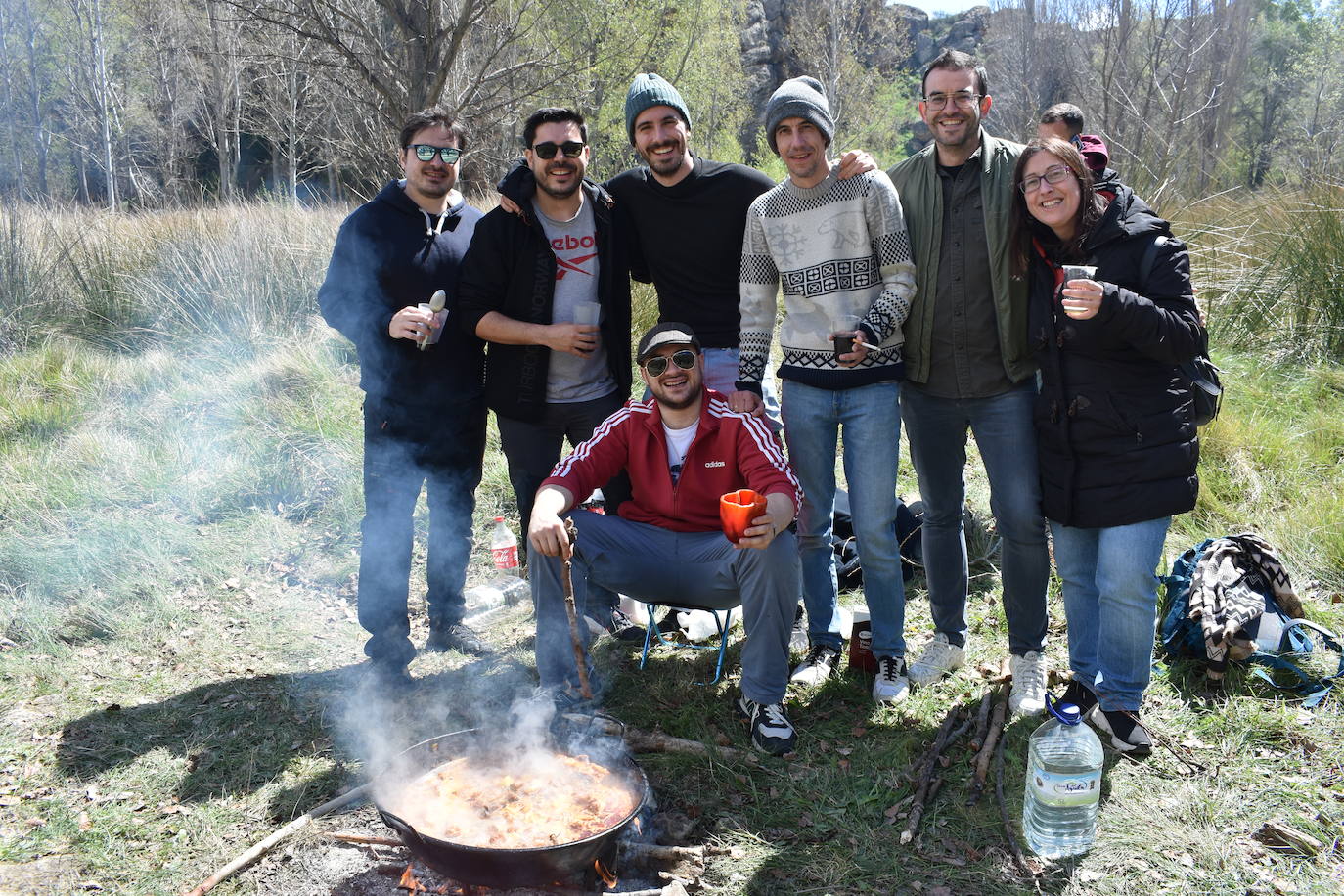 Las imágenes de las cuadrillas en el prado de Clunia de Aguilar