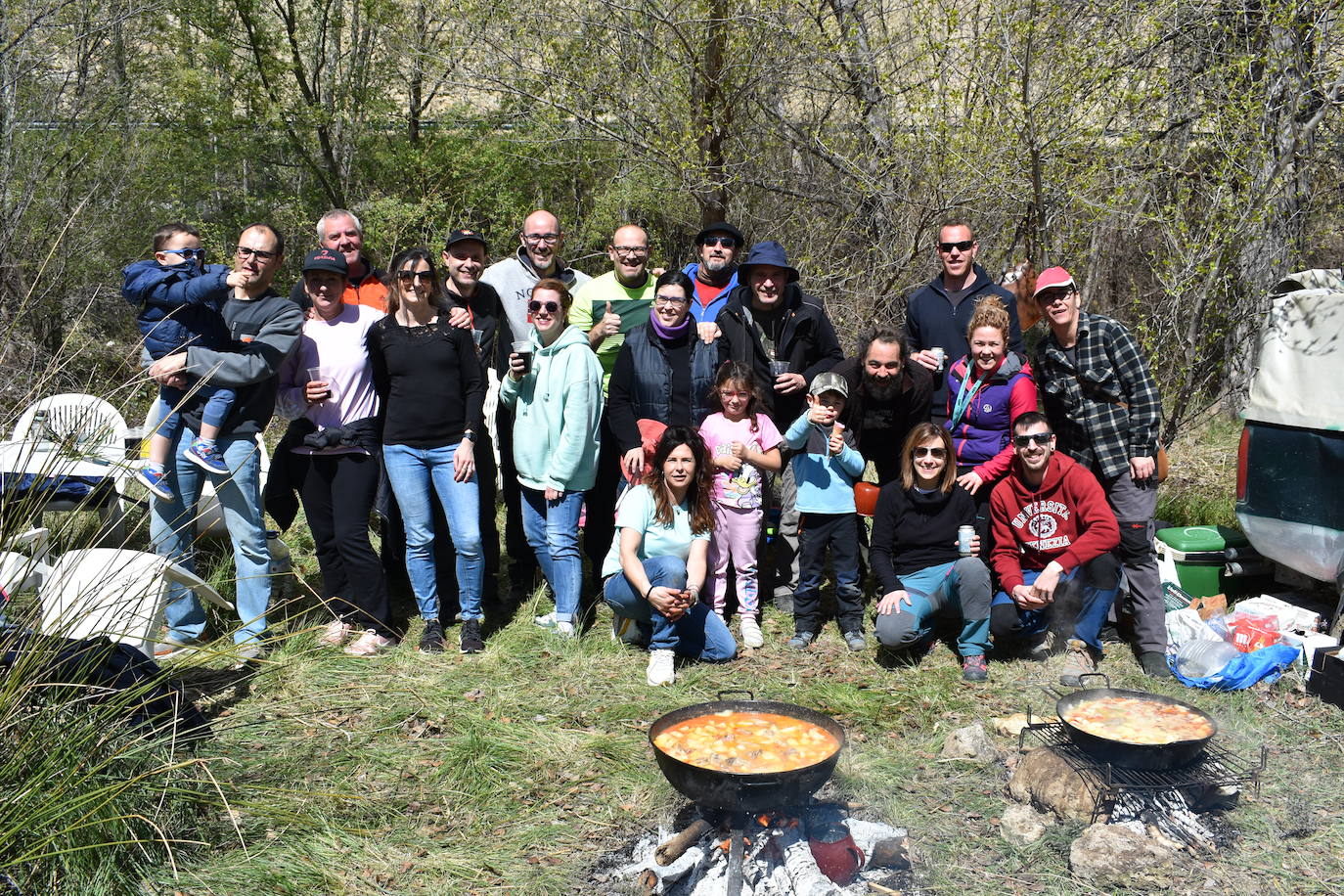 Las imágenes de las cuadrillas en el prado de Clunia de Aguilar