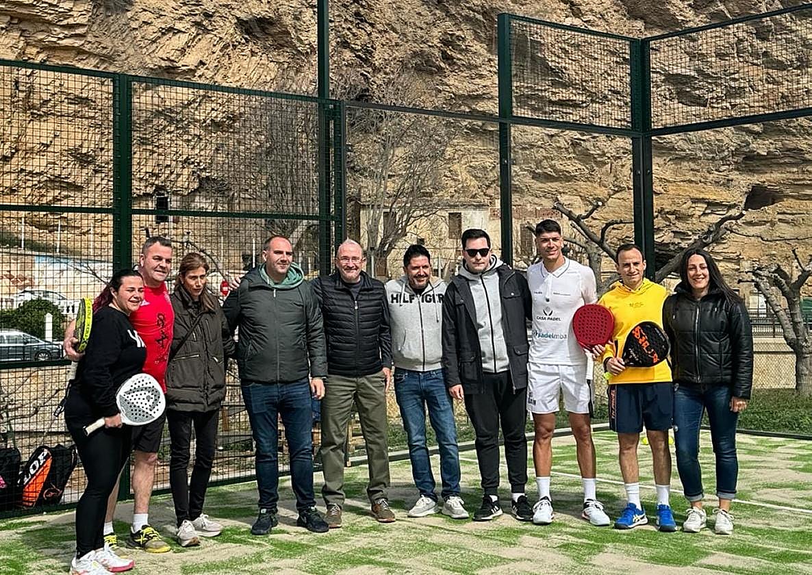 Apertura de la pista de pádel de Cervera