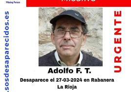 La Guardia Civil busca al desaparecido Adolfo Fernández