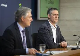 Pérez Pastor y Azcona, durante la rueda de prensa.